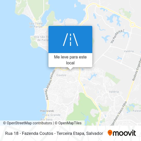 Rua 18 - Fazenda Coutos - Terceira Etapa mapa