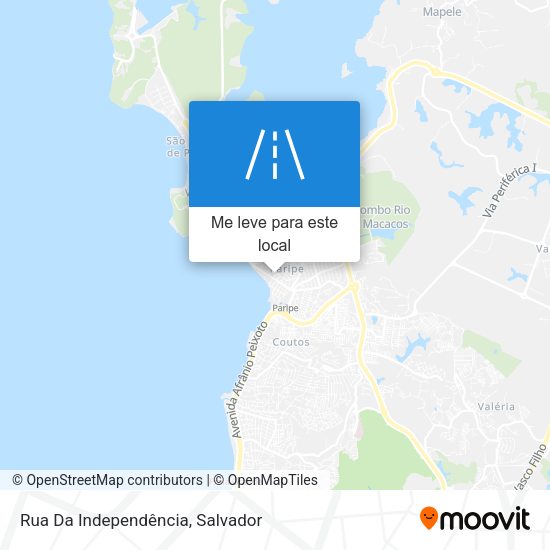 Rua Da Independência mapa