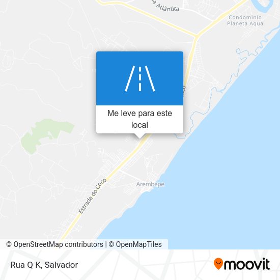 Rua Q K mapa