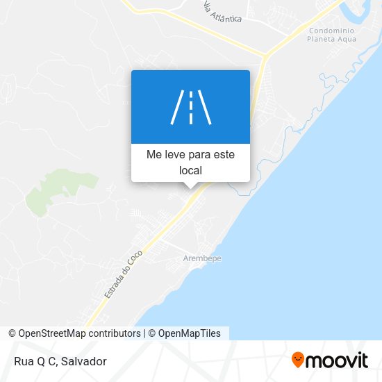 Rua Q C mapa