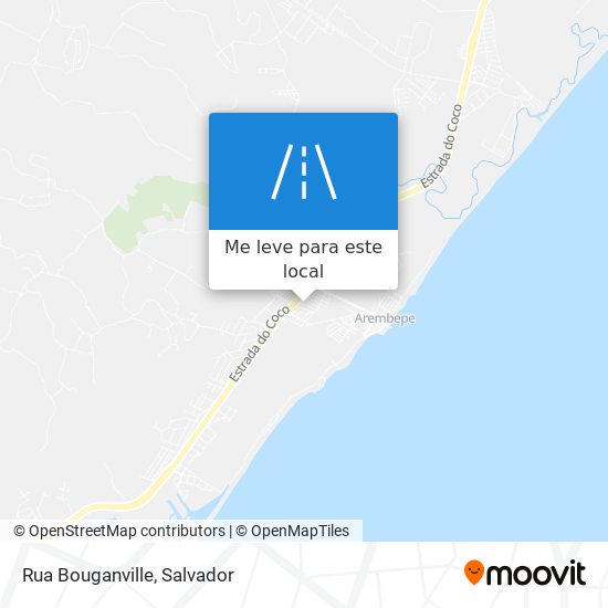 Rua Bouganville mapa