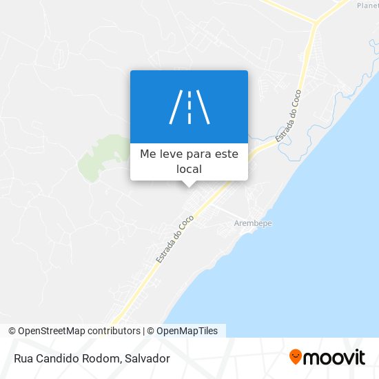 Rua Candido Rodom mapa