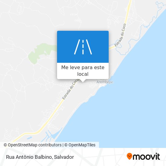 Rua Antônio Balbino mapa