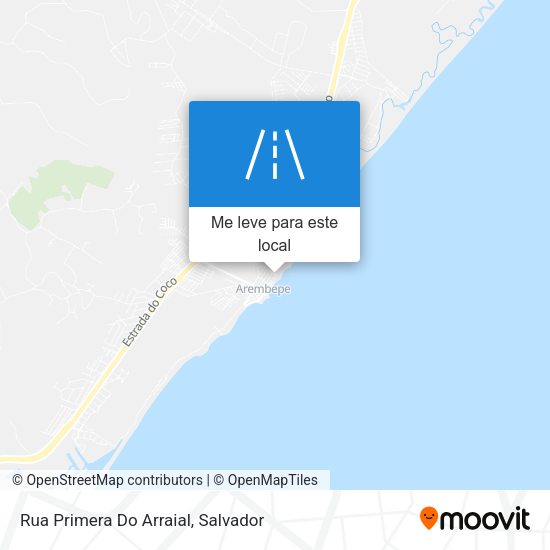 Rua Primera Do Arraial mapa