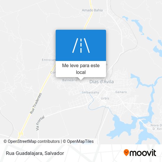 Rua Guadalajara mapa