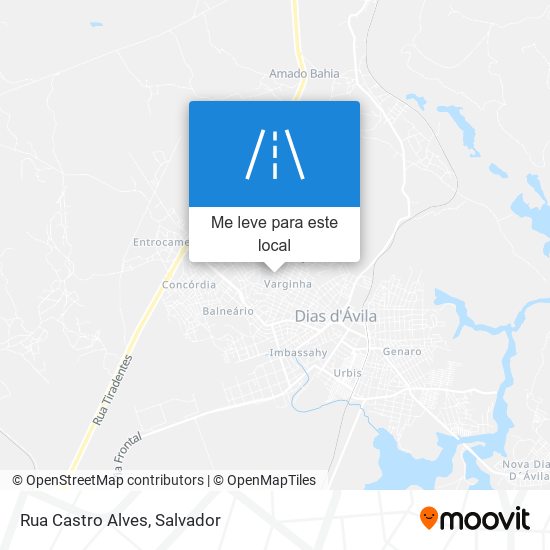 Rua Castro Alves mapa