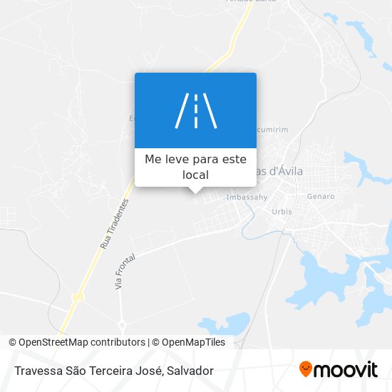 Travessa São Terceira José mapa