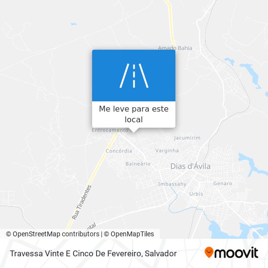 Travessa Vinte E Cinco De Fevereiro mapa