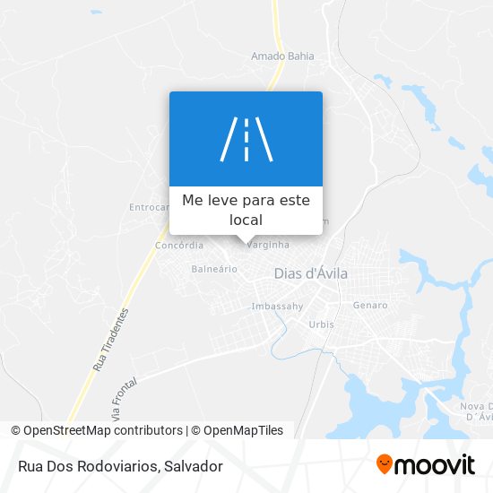 Rua Dos Rodoviarios mapa