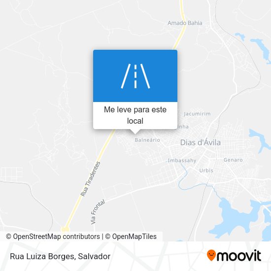 Rua Luiza Borges mapa