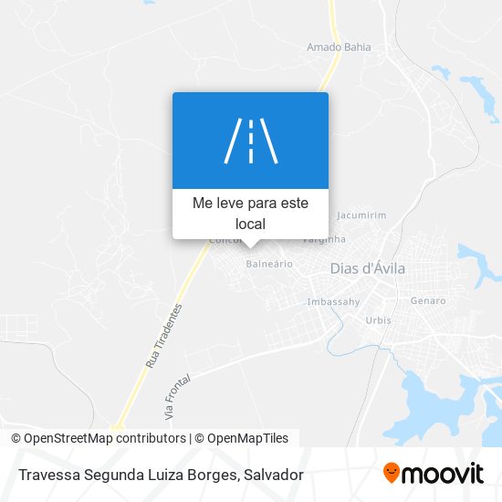 Travessa Segunda Luiza Borges mapa