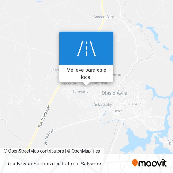 Rua Nossa Senhora De Fátima mapa