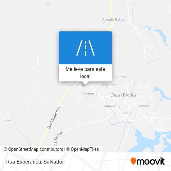 Rua Esperanca mapa