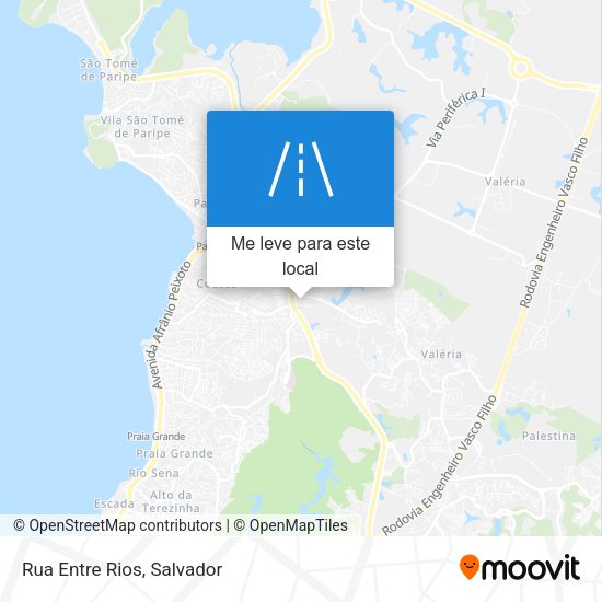 Rua Entre Rios mapa