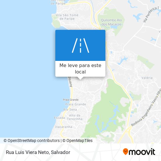 Rua Luis Viera Neto mapa