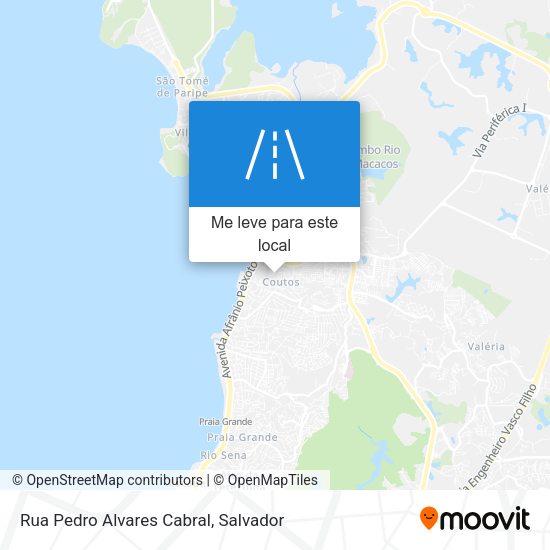 Rua Pedro Alvares Cabral mapa