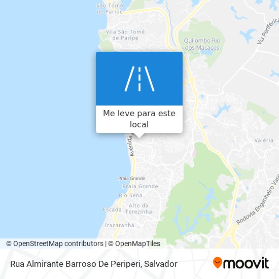 Rua Almirante Barroso De Periperi mapa