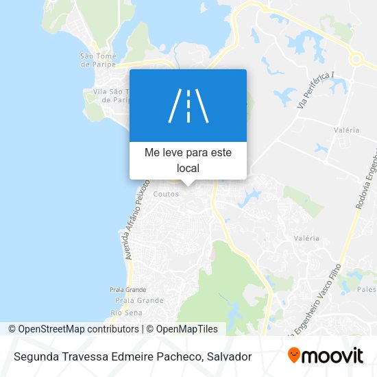 Segunda Travessa Edmeire Pacheco mapa