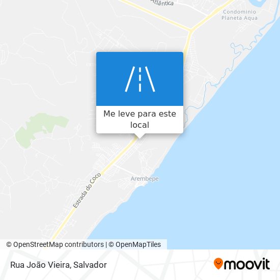 Rua João Vieira mapa