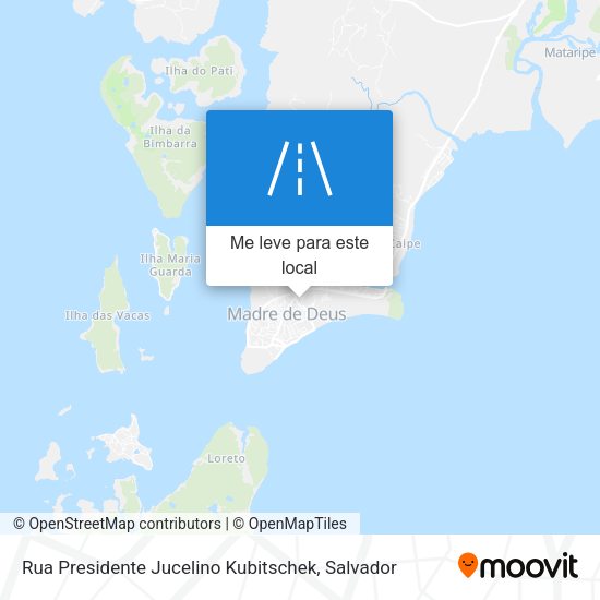 Rua Presidente Jucelino Kubitschek mapa