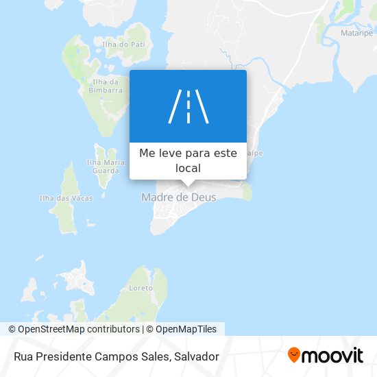 Rua Presidente Campos Sales mapa