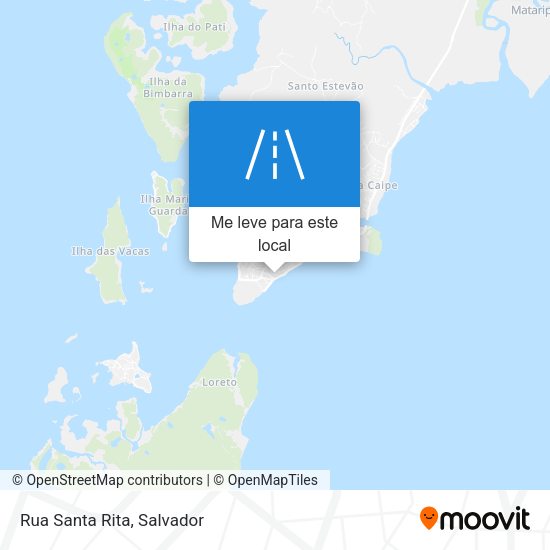 Rua Santa Rita mapa