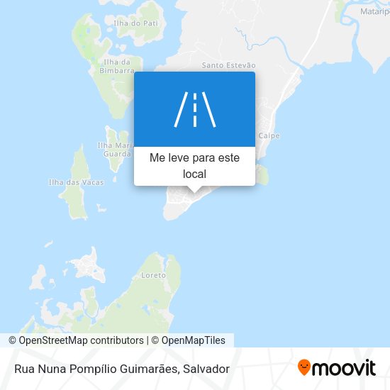 Rua Nuna Pompílio Guimarães mapa