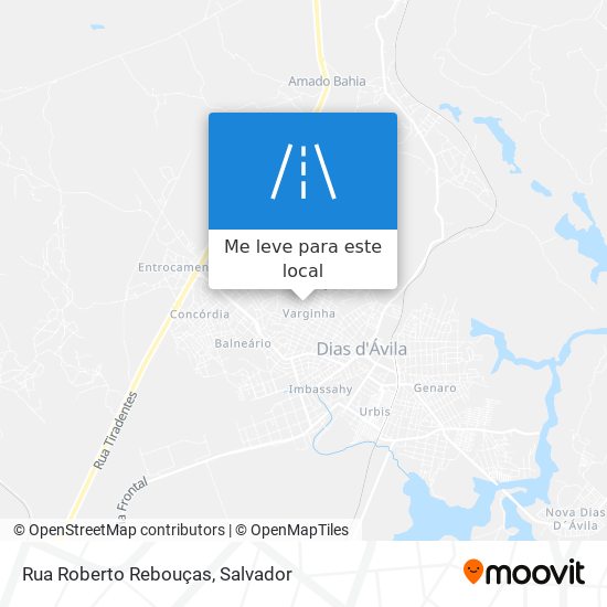 Rua Roberto Rebouças mapa