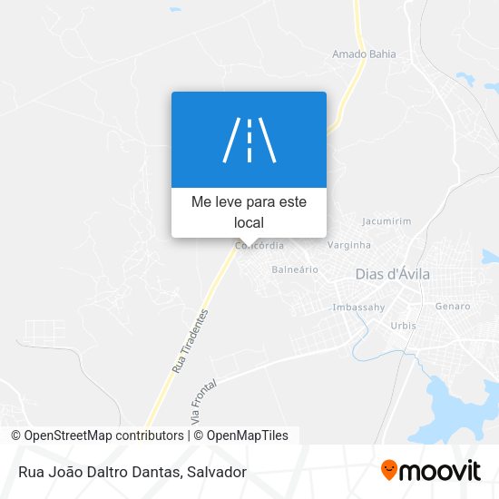 Rua João Daltro Dantas mapa