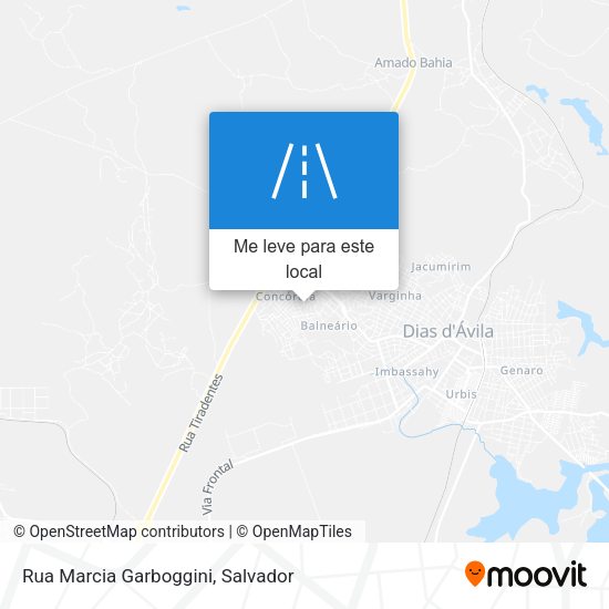 Rua Marcia Garboggini mapa