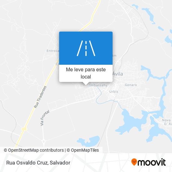 Rua Osvaldo Cruz mapa