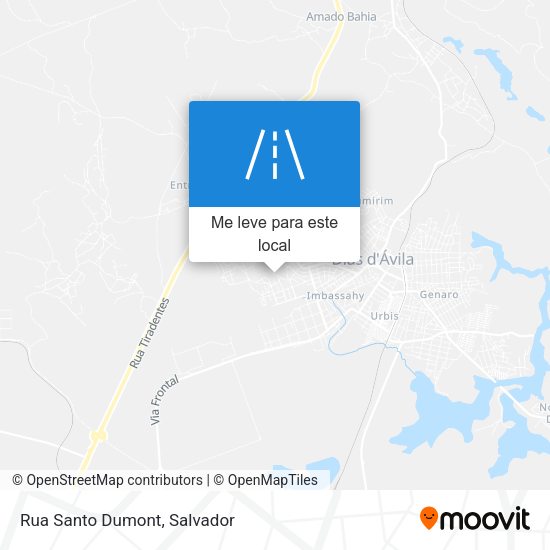 Rua Santo Dumont mapa