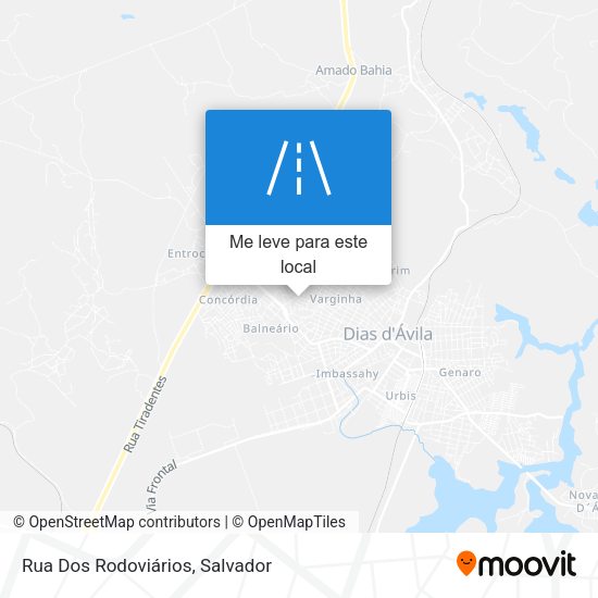 Rua Dos Rodoviários mapa