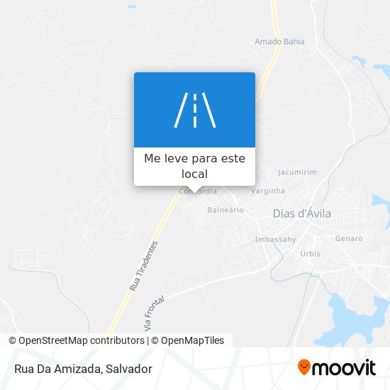 Rua Da Amizada mapa