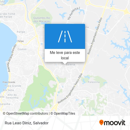 Rua Leao Diniz mapa