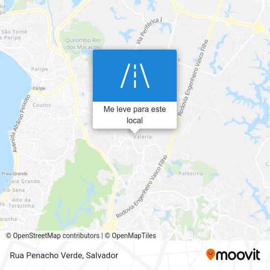 Rua Penacho Verde mapa