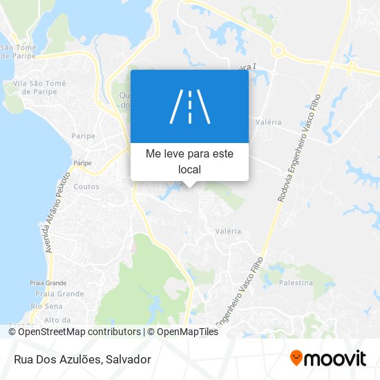 Rua Dos Azulões mapa