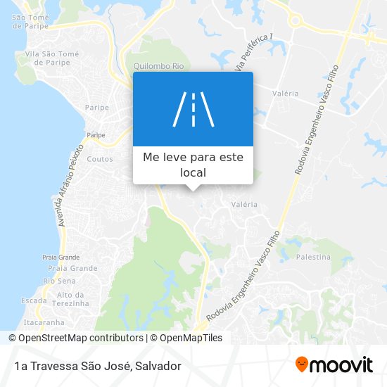 1a Travessa São José mapa