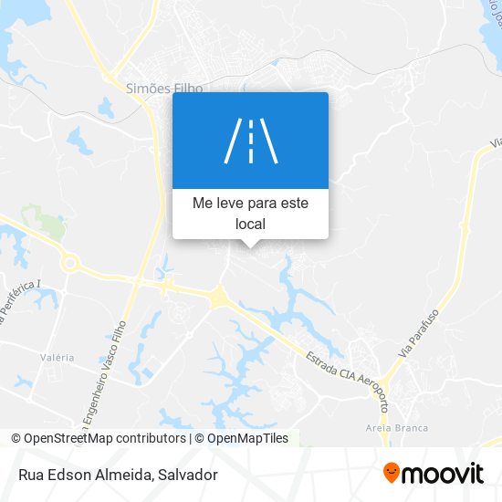 Rua Edson Almeida mapa