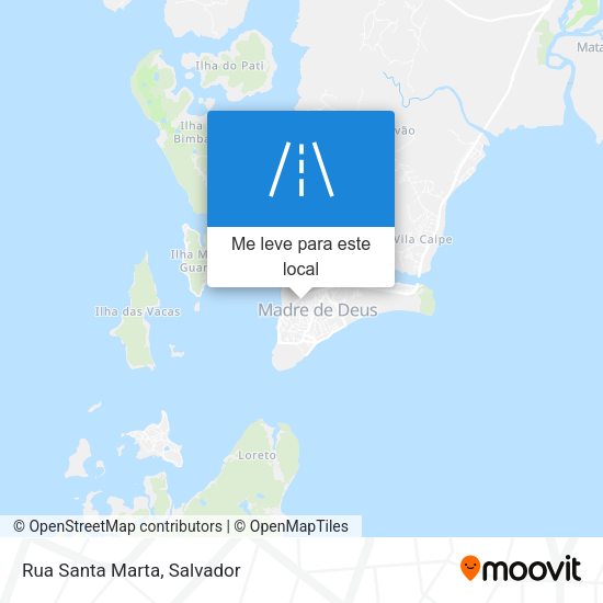 Rua Santa Marta mapa