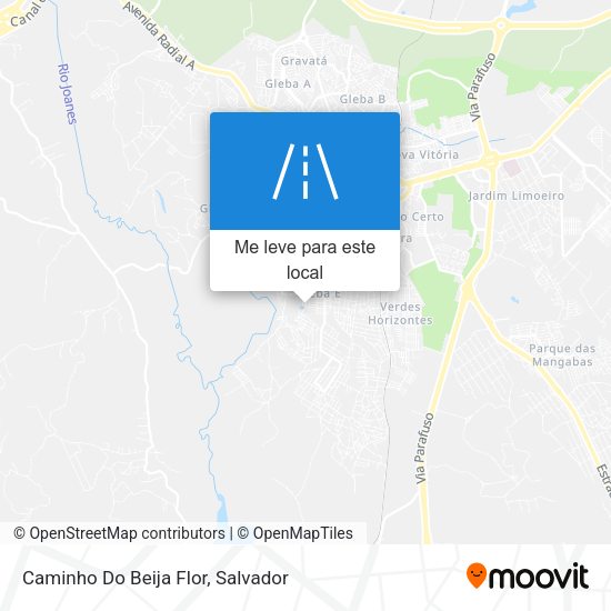 Caminho Do Beija Flor mapa