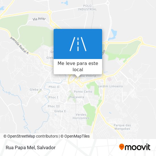 Rua Papa Mel mapa