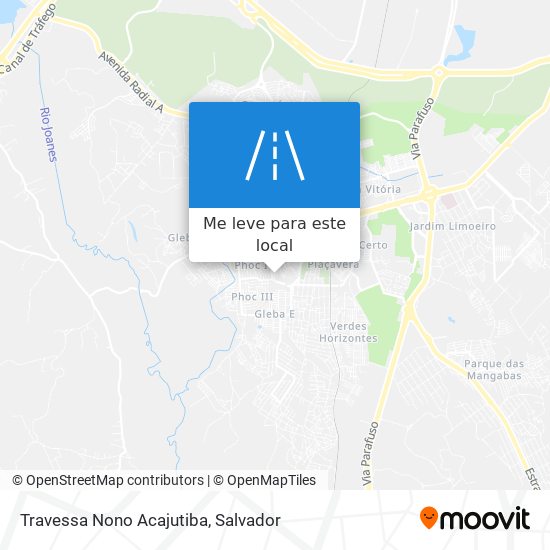 Travessa Nono Acajutiba mapa