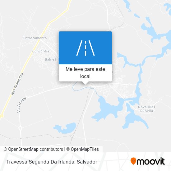 Travessa Segunda Da Irlanda mapa