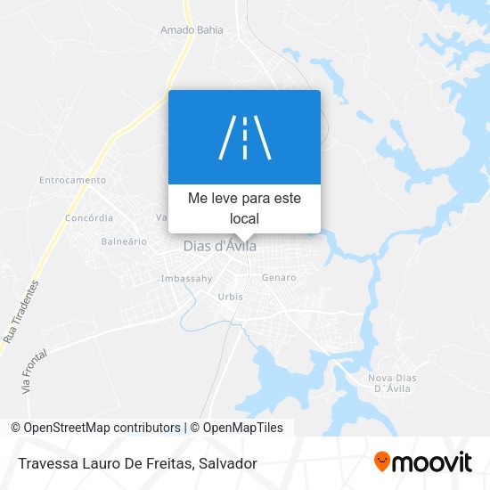 Travessa Lauro De Freitas mapa