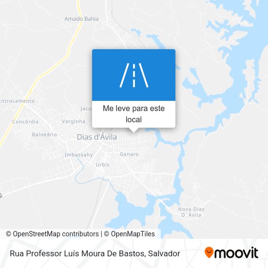 Rua Professor Luís Moura De Bastos mapa