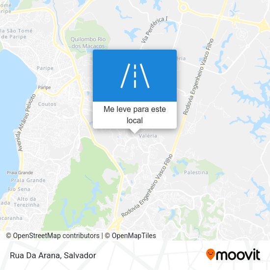Rua Da Arana mapa