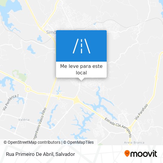 Rua Primeiro De Abril mapa