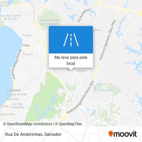 Rua De Andorinhas mapa