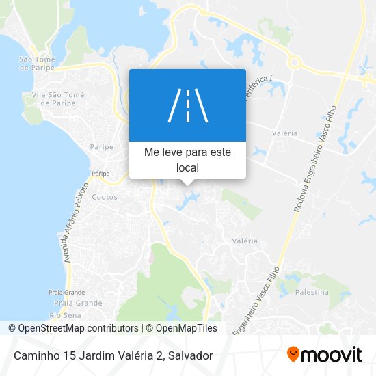 Caminho 15 Jardim Valéria 2 mapa